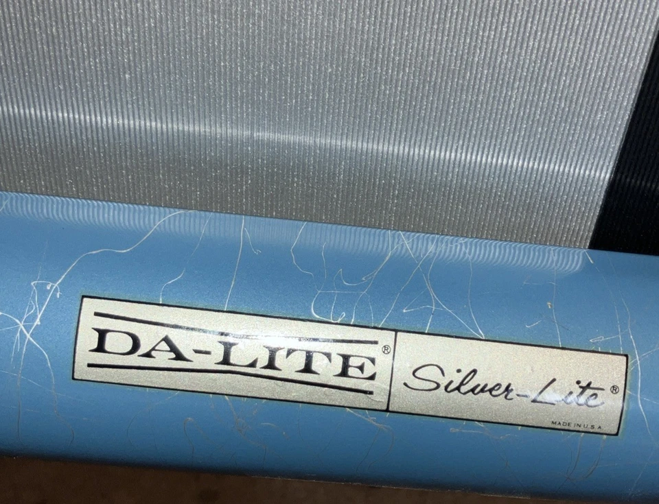 Vintage DA-LITE MOVIE SLIDE Projection Portable SCREEN 40x40 - Image 3 of 4