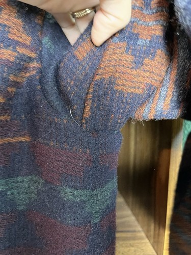 VTG Woolrich Aztec Pattern Wool Long Jacket Women’s Large - Picture 15 of 22