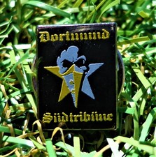 Pin Dortmund + TRIBUNA SUR + chaleco de aficionado sombrero parche coleccionista estadio sin parche