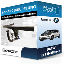Für BMW i3 Fließheck 08.2013-jetzt TOWCAR Anhängerkupplung abnehmbar neu