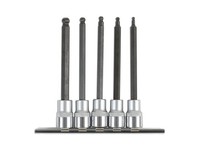 Laser Tools Lang Ball Ende Innensechskant Bit Set 1Cmd 5Pc 6765