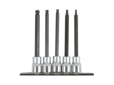 Laser Tools Lang Ball Ende Innensechskant Bit Set 1cmD 5pc 6765