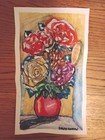Original Botanical Floral Watercolor Acrylic Painting On Paper Ooak No Prints