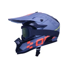 Youth Full Face Gray Helmet DOT Kids Street Dirt Bike Off-Road Motocross ATV
