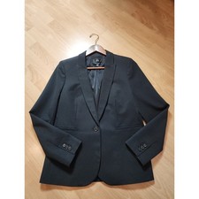 Size 10 J. Crew Bi-Stretch Cotton Blend Black Parke Blazer Jacket Women's