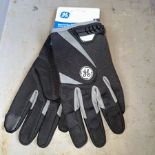 New  General Electric Black Mechanics Gloves Size L GG401LC (stx)