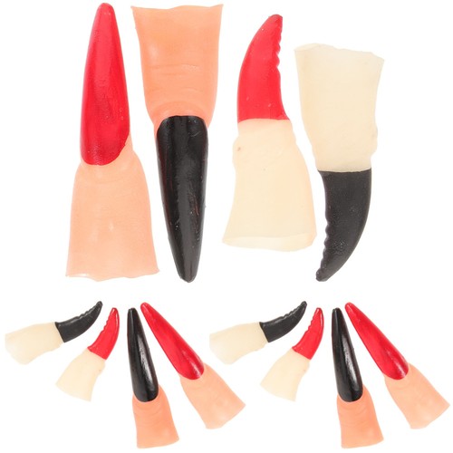 40 Pcs Halloween Nail Set Fake Claws Fingernails for Cosplay Party - Imagen 6 de 12
