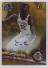 2023 Bowman U Chrome Prospect Gold Lava Refractor 15/50 Omaha Biliew Auto 1j30