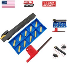 Lathe Grooving Tool Holder Grooving Cut-Off Tool Holder MGEHR22-2 With pcs MG...