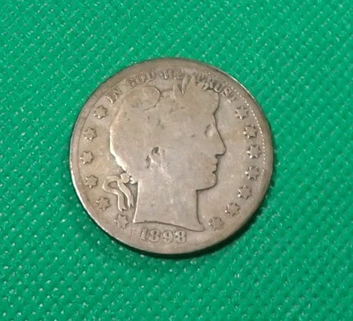 1898 (S) Barber Half Dollar -   Good  - About Good - 90% Silver See Picts # 1145