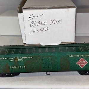 HO Brass Refrigerator Car Painted PreOwned Not In Original Box