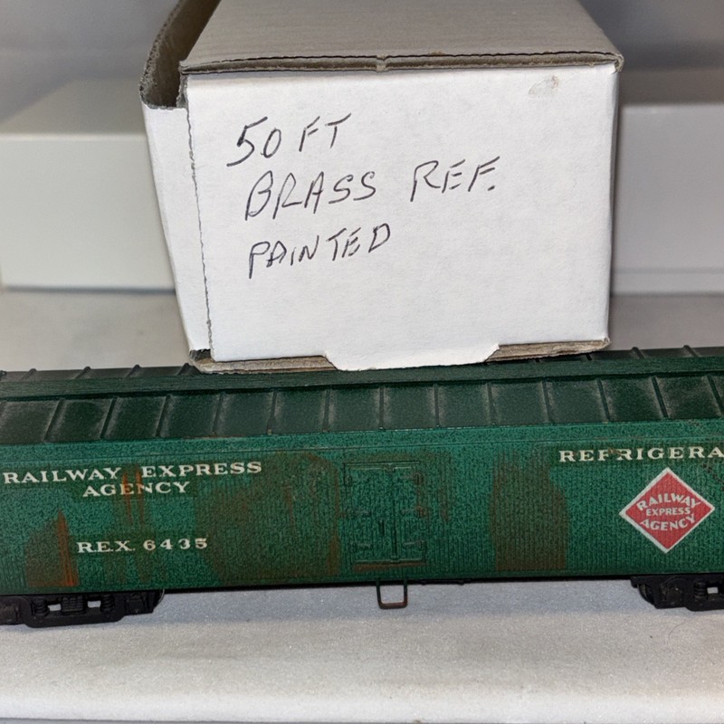 HO Brass Refrigerator Car Painted PreOwned Not In Original Box