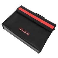 Fireproof Document Bag Large Capacity Waterproof Safe File Storage Organizer Wit