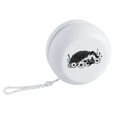 'Cute Hedgehog Sleeping with Flowers' Retro Style Yo-Yo (YY00050662)