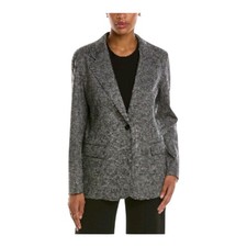 Lafayette 148 Womens Gray Wool Blend Tic Weav...