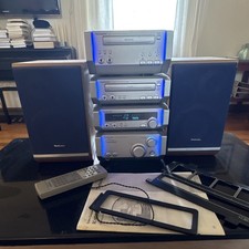Technics SC-HD505 CD/cassette/ AM/FM Stereo System w/ Speakers Remote Silver