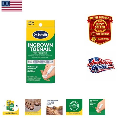 Dr. Scholl's 0.3oz Ingrown Toenail Pain Reliever Gel + Protective Foam Ring