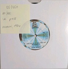 Stevie Wonder I Just Called To Say I Love You Vinyl Record VG/VG+ TMG1349 1984