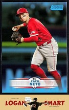 Zach Neto 2025 Stadium Club Light Blue Foil #37 Los Angeles Angels