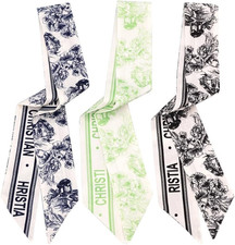 3 Pack Purse Scarf for Bags Silk Head Scarf for Hair Handbag Women Scarfs Band H