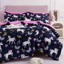 Kids Comforter Bed Set Full Size for s Girls, 8 Pieces Bed in a Bag with Shams,