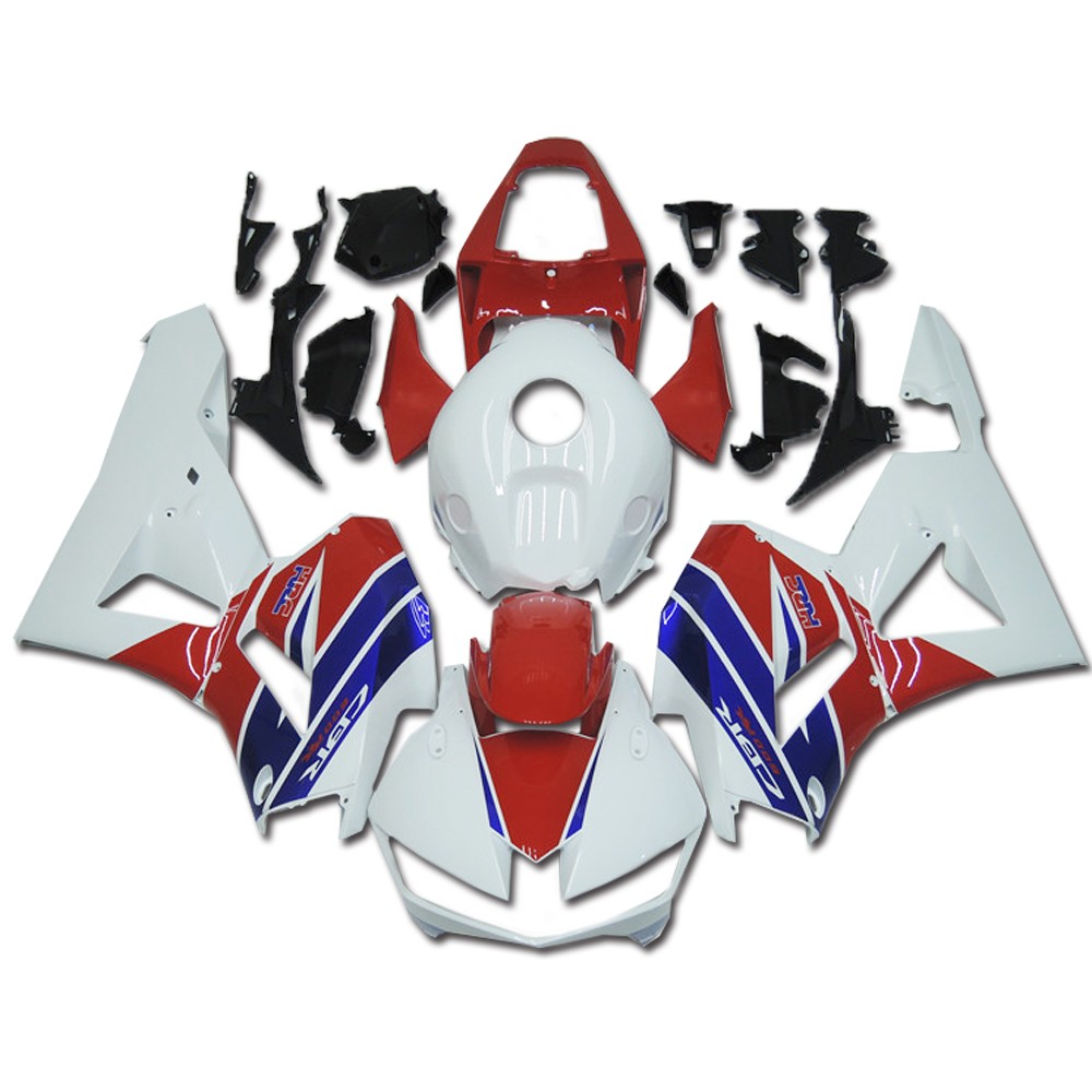 〈体幹体軸に　ライフチューナーRT　RED〉 WHITE Ver. FMC Injection Red White Blue Fairing Set Fit For Honda 2013-2025