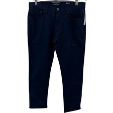 New Banana Republic Slim Fit Traveler Pants Chino Jean 32x30 NWT Navy Blue