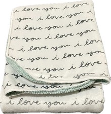 Cloud Island Target I Love You Baby Blanket Blue Sherpa Security 30 X 40 Velboa