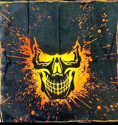 New Pugs Gothic Skull Bandana 100% Cotton 21