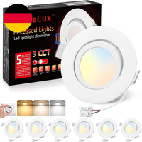 Yindalux Led Einbaustrahler 230V Led Spots 5W Dimmbar 68Mm, IP44 Deckenspots 45°