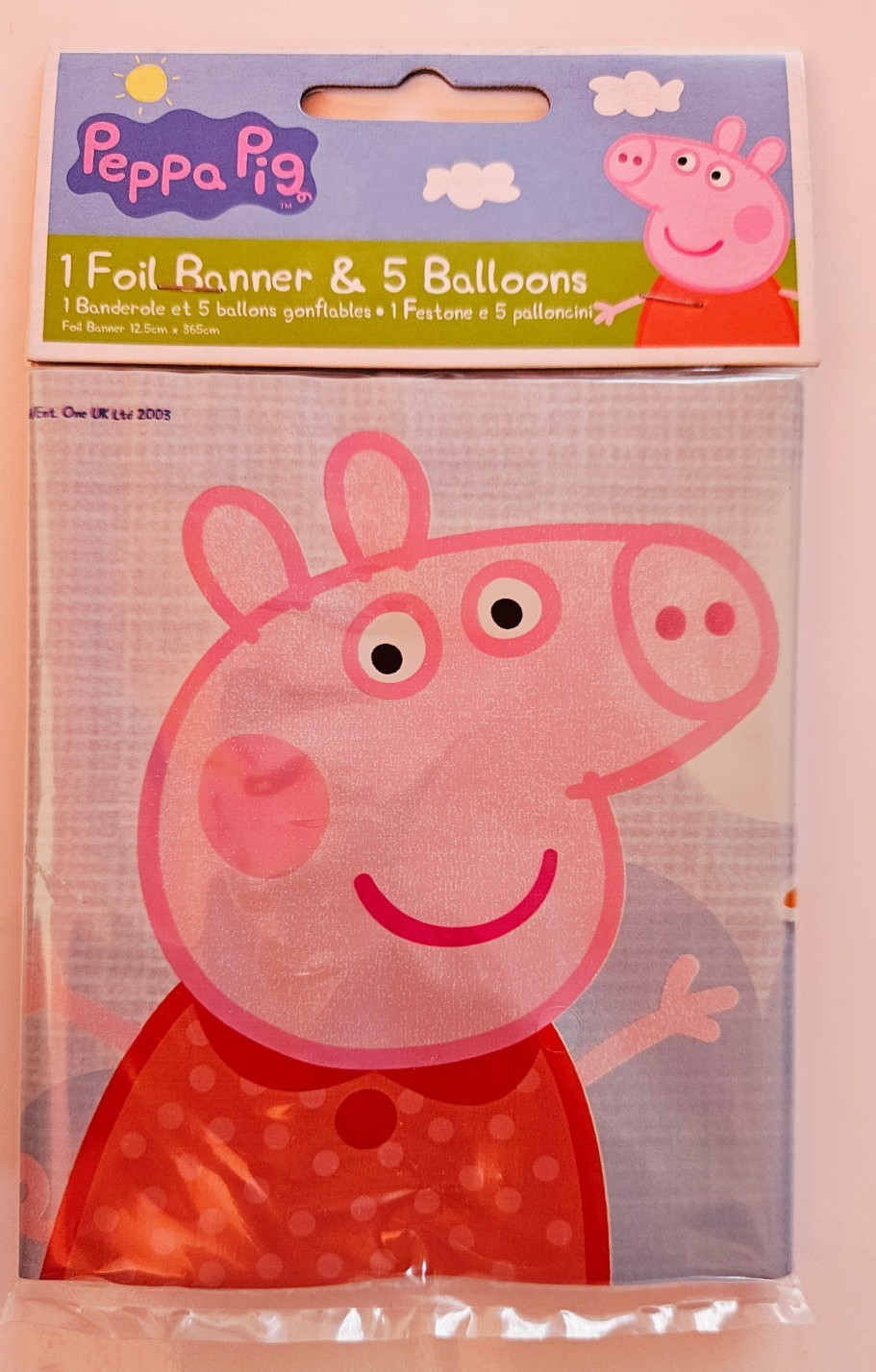 Peppa Pig Happy Birthday Banner and Balloons Party Pack.