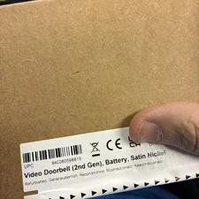 2nd Gen Ring Doorbell 1080P HD Video Satin Nickel Amazon Re Certified