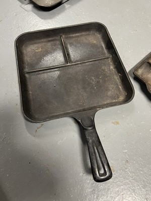 Wagner Ware Cast Iron Bacon & Egg Breakfast Skillet 1101