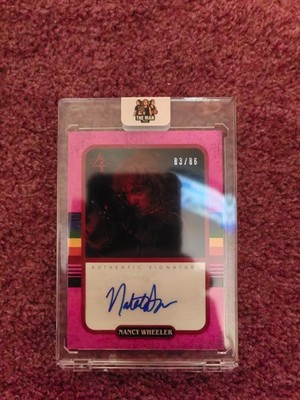 2023 Zerocool Stranger Things Natalia Dyer Pink Auto /86