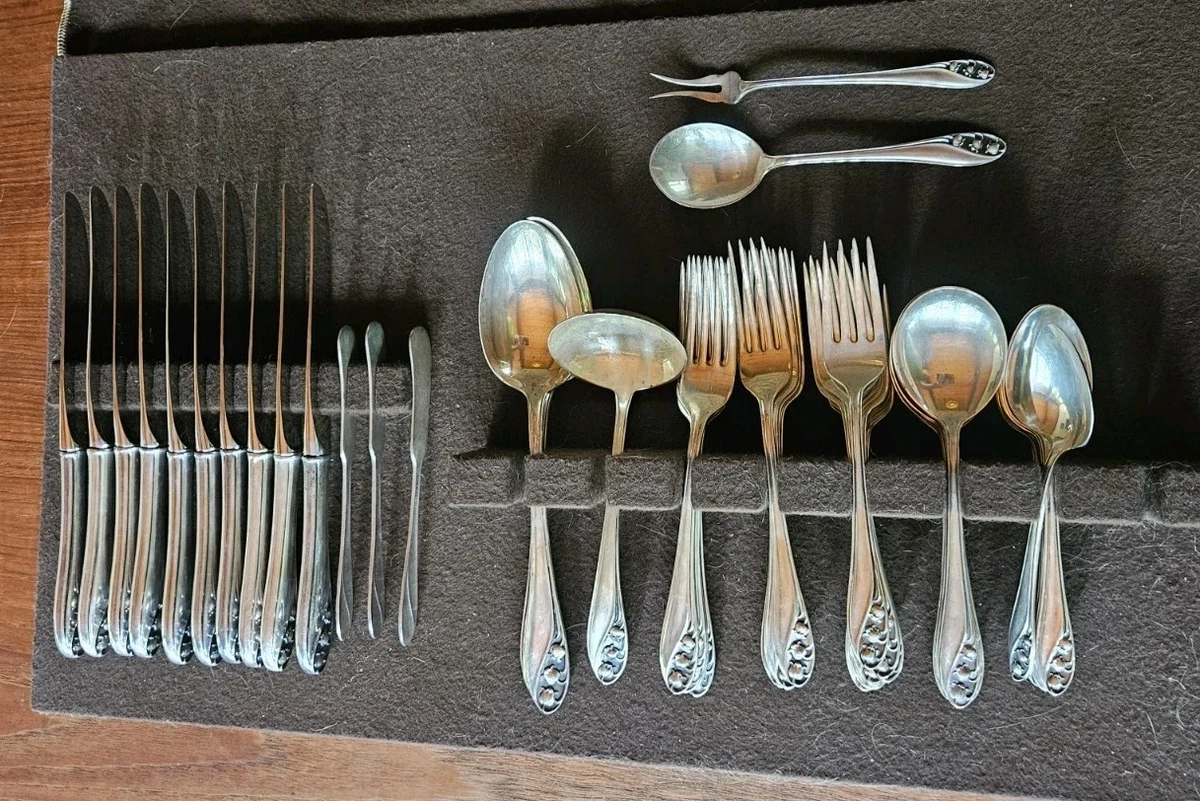 『土日お値下げ』アメリカ　Gorham社　純銀フラワーモチーフ　スプーン Gorham Antique US Sterling Silver Flatware for sale | eBay