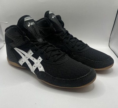 Mens Size 6.5 Asics Matfkex 7 Black White Brown Shoe Sneaker 1081A051 Excellent