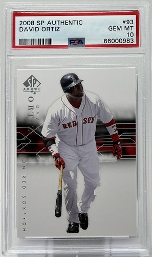 David Ortiz PSA 10- 2008 SP Authentic -Red Sox Legend, Twins, HOF, Big Papi