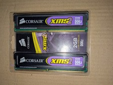 Corsair XMS2 PC2-6400 1GB DIMM DDR2-800 Memory CM2X1024-6400 x 2 - Original Case