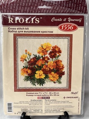 Riolis Cross Stitch Kit Marigolds #1556
