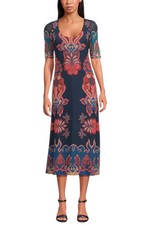 Johnny Was Women's Maya Mesh Midi Dress Ryland