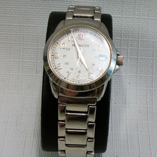 Wenger Swiss Military 7045X Women s Stainless Steel Watch, White Dial, Date, Box