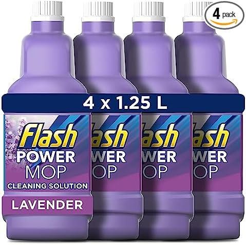 Flash Power Spray Mop Refill Lavender 1.25L x 4 Pack - Image 7