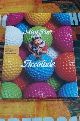 Mini Putt (Accolade 1988) Commodore 64 (Disk, Manual, Cover) works 8-bit #2