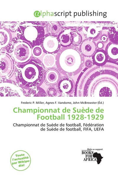 Frederic P. Miller (U. A.) | Championnat De SuèDe De Football 1928-1929 | Buch-image