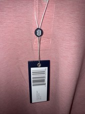 Holderness Bourne Hunter Polo Shirt Men s XL Pink Stripe Performance Golf NWT