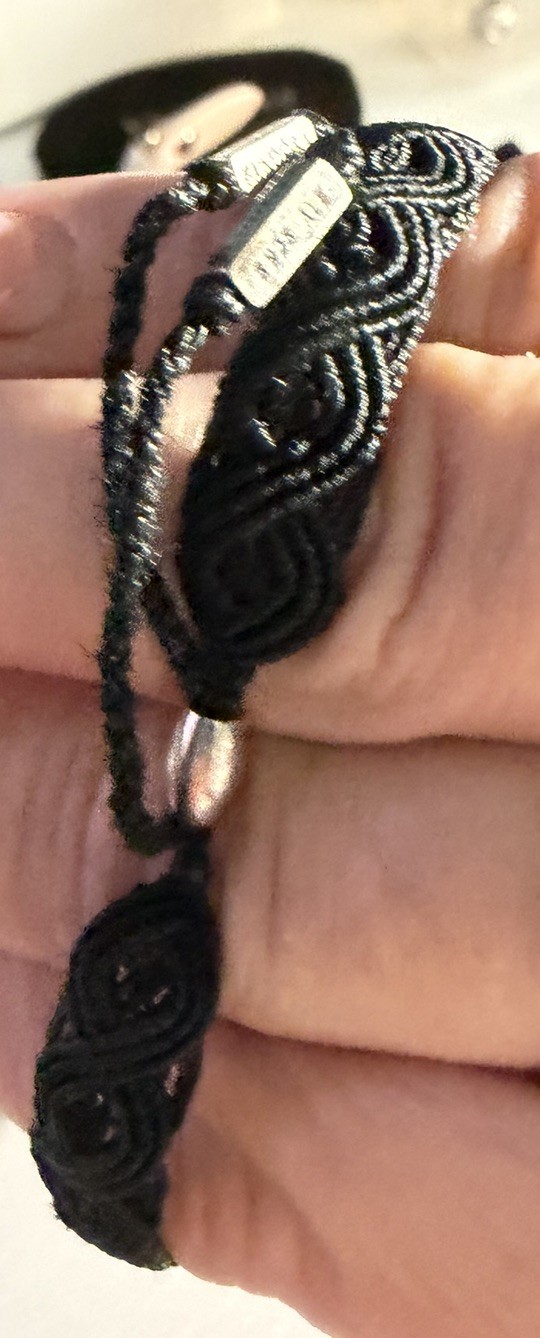 Authentic Pandora black Braided Macrame Bracelet … - image 4