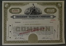 Fruehauf Trailer Company 1963 100 Shares
