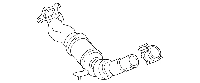 Convertidor catalítico del lado del pasajero GM 84381705 genuino Foto 2 de 3