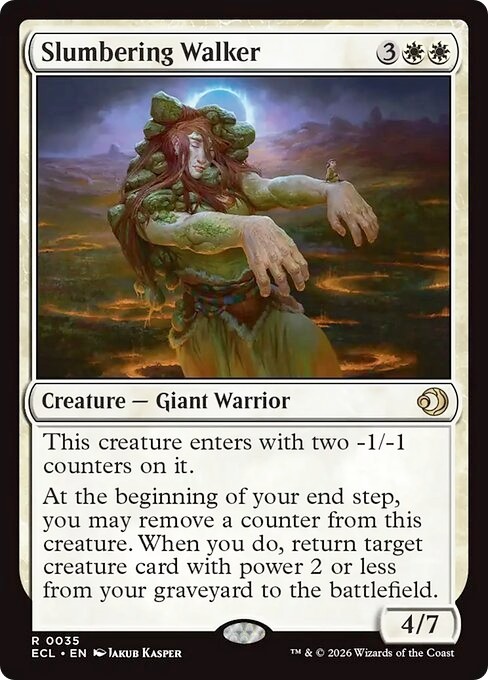 SLUMBERING WALKER x1 mtg NM-M Lorwyn Eclipsed 1 Rare