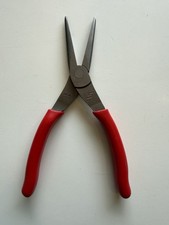 Snap-on 96ACF 8in Needle-Nose Pliers Soft Grip Steel Red/Gray